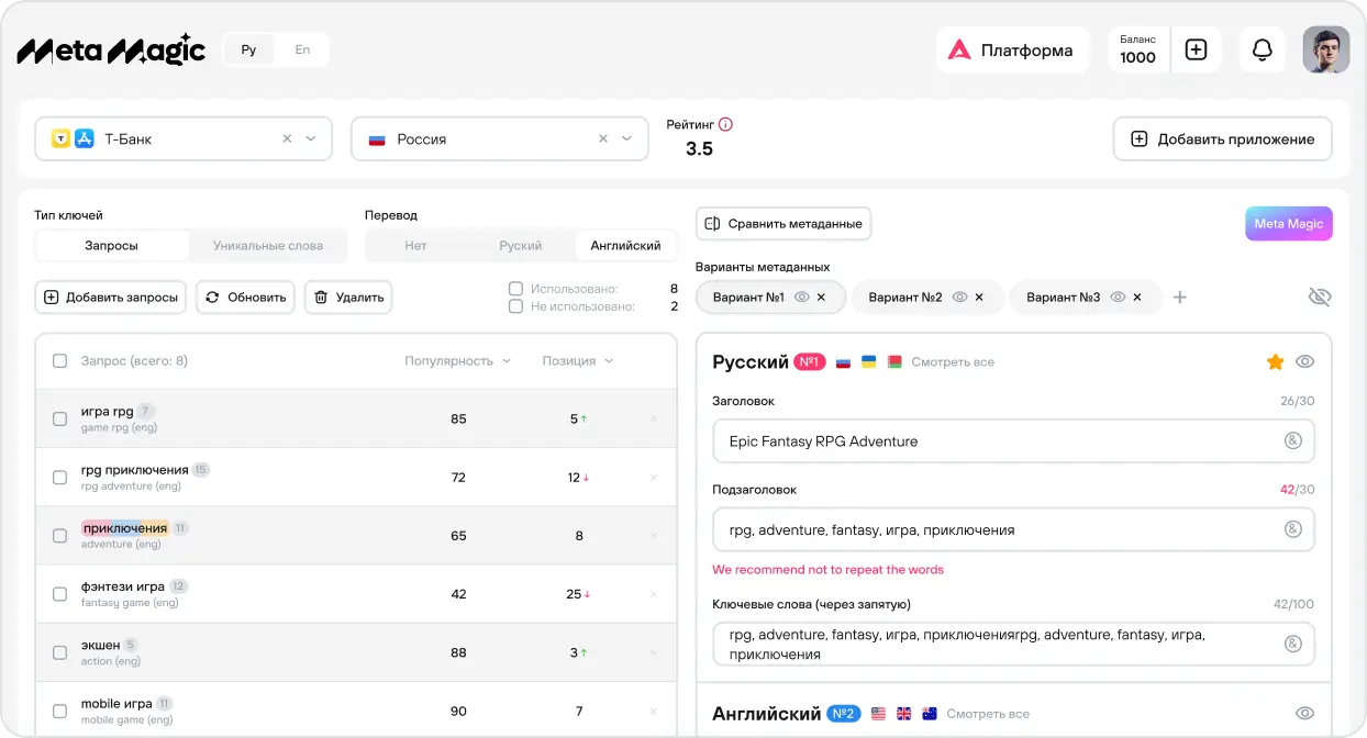 Metamagic — AI-конструктор метаданных